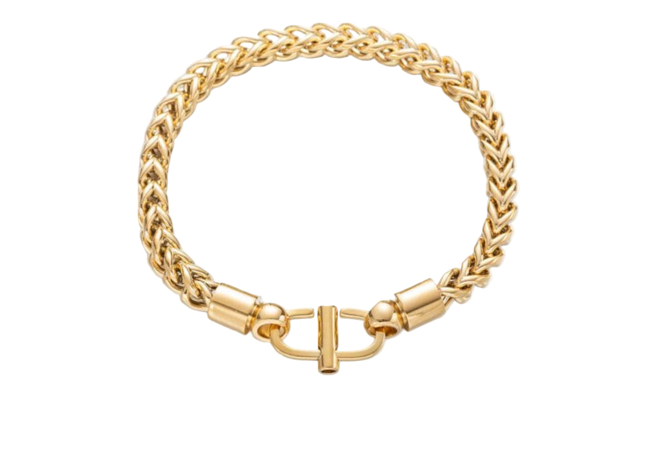 Polished braided bracelet