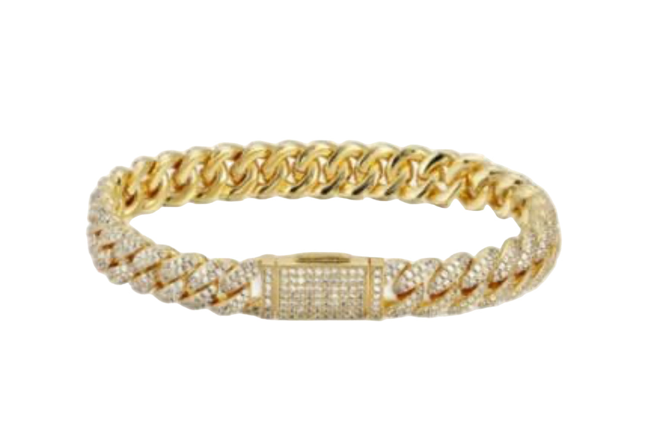 Cuban link chain bracelet