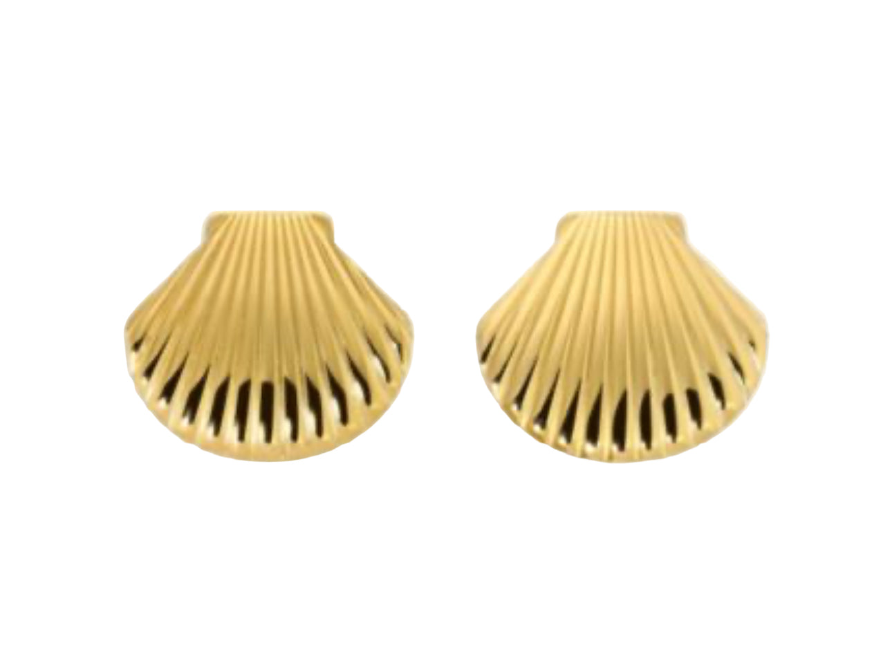 Layla 14K Gold Plated Sea Shell Stud