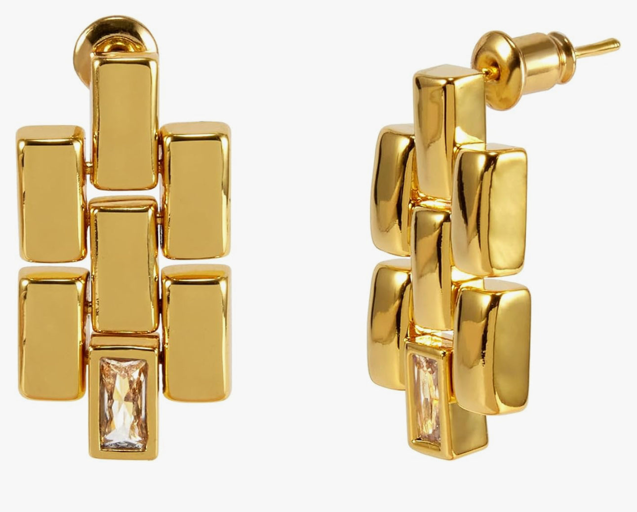 Fringe Gold Plated Earrings