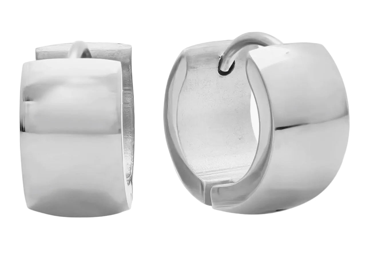 Wide Huggie Earrings