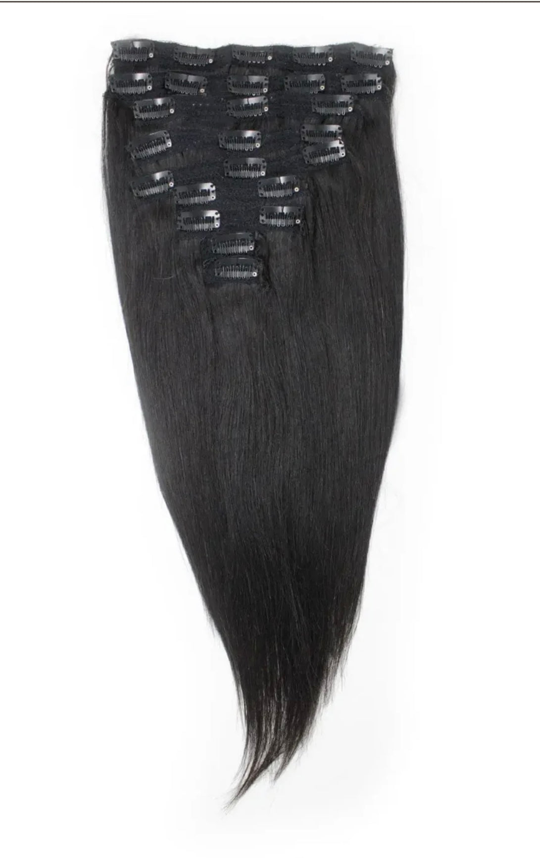 Virgin Brazilian Straight Clip-Ins