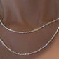 Crystal Herringbone Necklace