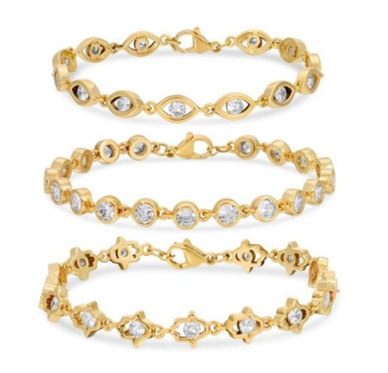 Evil Eye Gold plated Bracelets