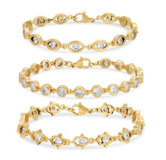 Evil Eye Gold plated Bracelets