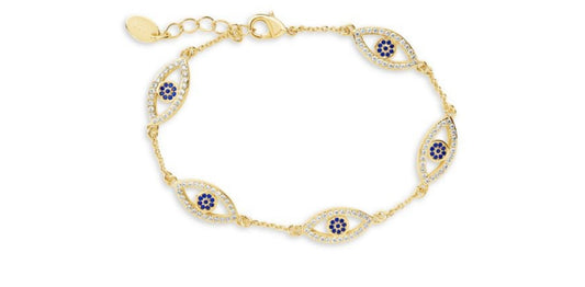 Luxurious evil eye bracelet