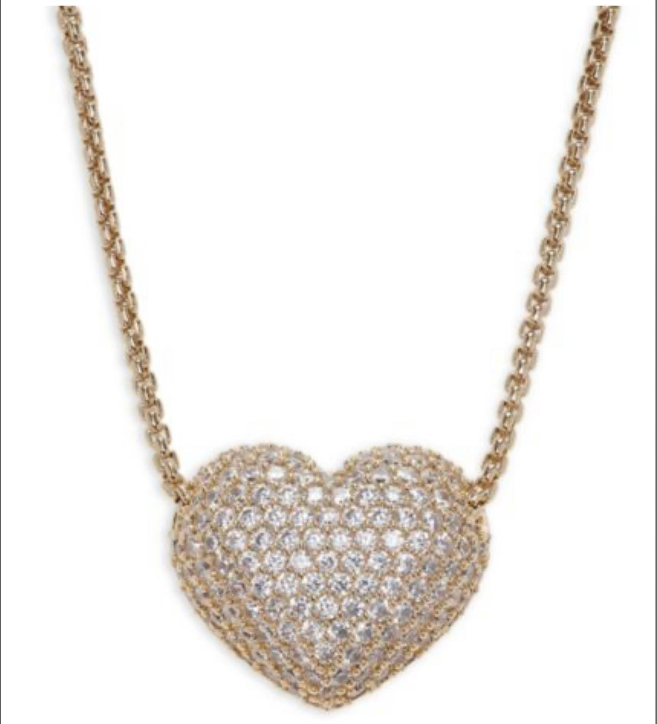 Heart Chain 18K goldplated brass