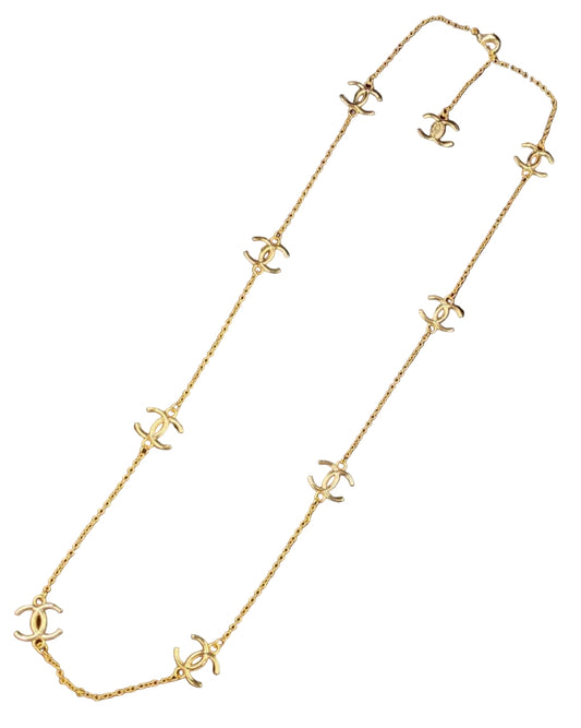18K CC Multi-Logo Signature Necklace