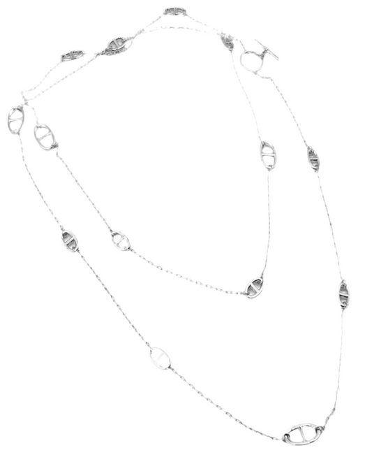 Plated Pig Nose Necklace