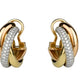 Trinity Diamond Earrings in 18K Gold
