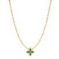 14K Gold Vermeil & Cubic Zirconia Clover Necklace