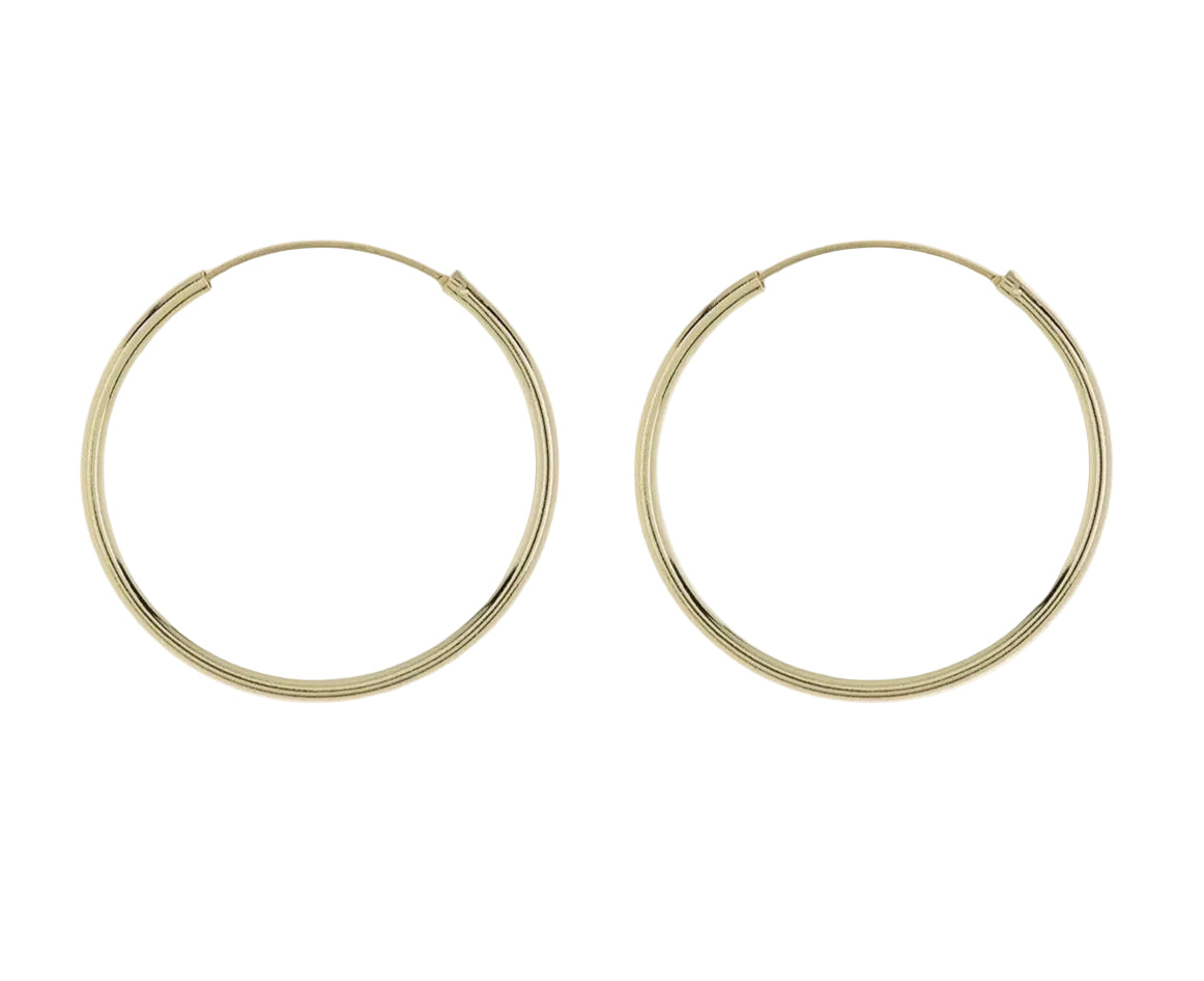 Lightweight sterling Hoops