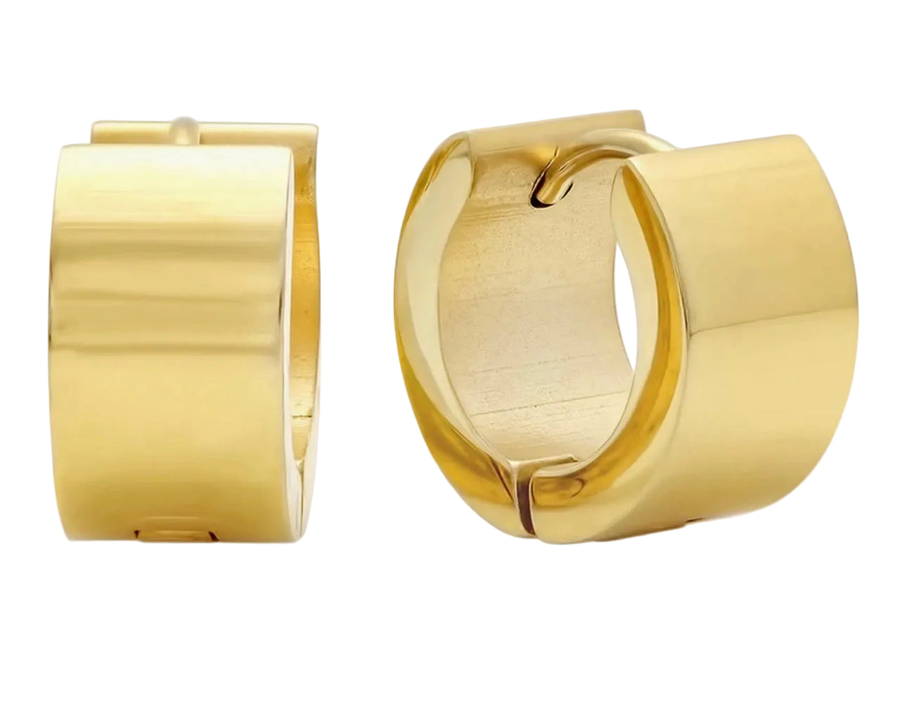 Wide Huggie Earrings
