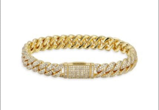 Cuban link chain bracelet