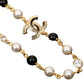 18K CC Black Pearls Necklace