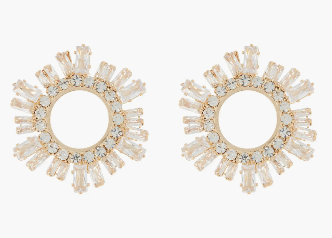 sunny open-circle earrings