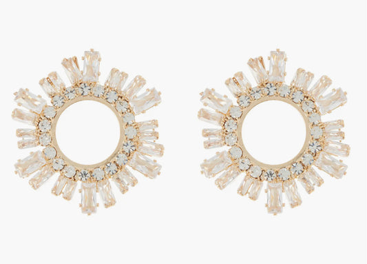 sunny open-circle earrings