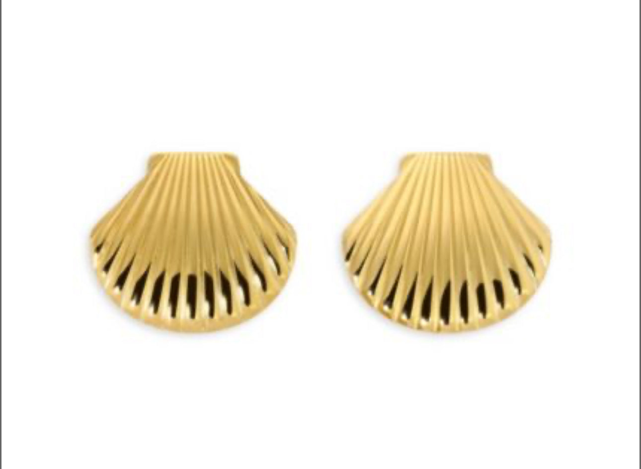 Layla 14K Gold Plated Sea Shell Stud