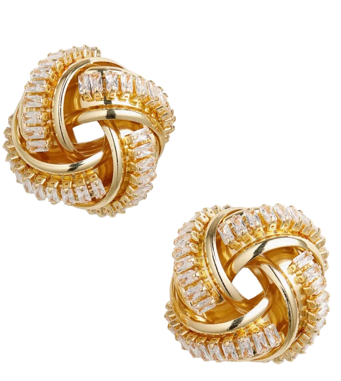 Twisted Crystal Knot Studs