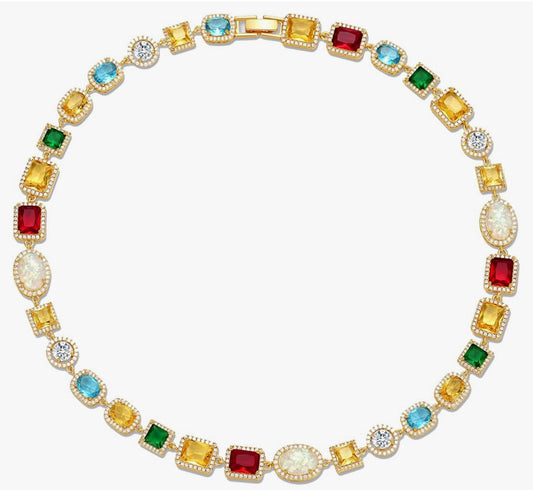 Tennis Rainbow Necklace