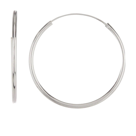 Lightweight sterling Hoops