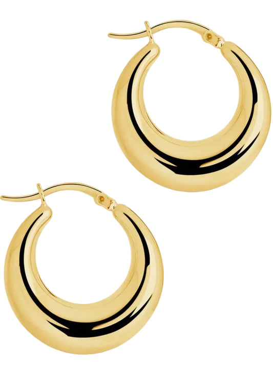 Tube hoop earrings