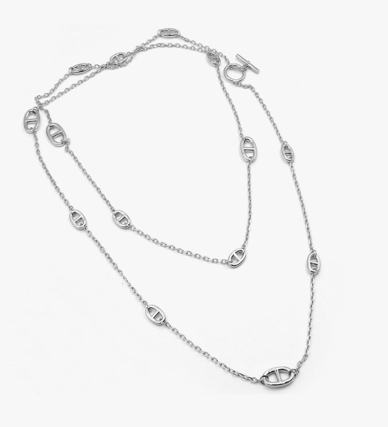 Plated Pig Nose Necklace